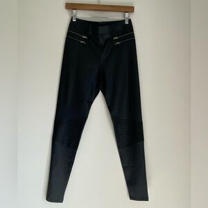 Express Black Style Moto Leggings – Size S
